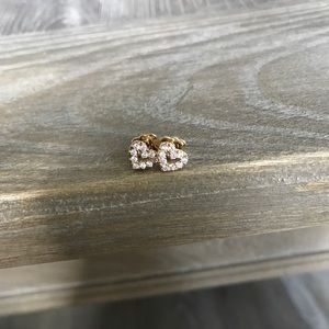NADRI Reminisce Pave CZ Open Heart Stud Earrings